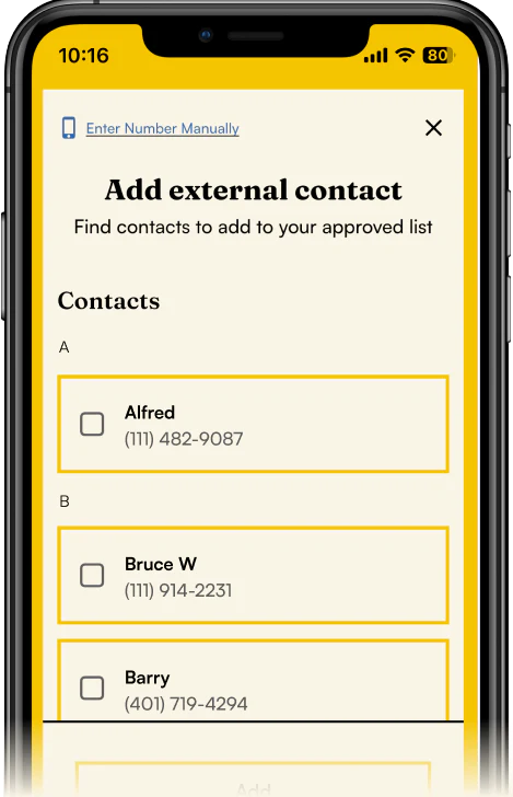 Approved contacts = no stranger danger.