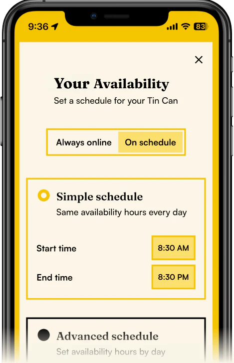Party on (or off) with callable hours.